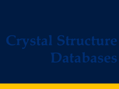 Crystal Structure Databases
